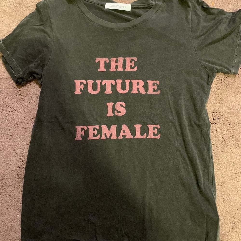 Daydreamer The Future is Female Washed Black Tee